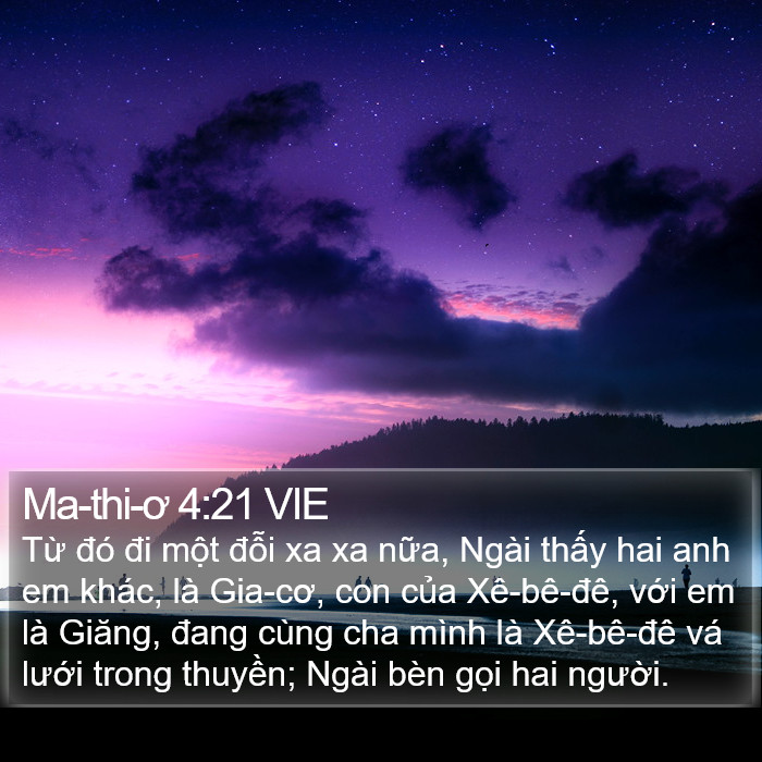 Ma-thi-ơ 4:21 VIE Bible Study