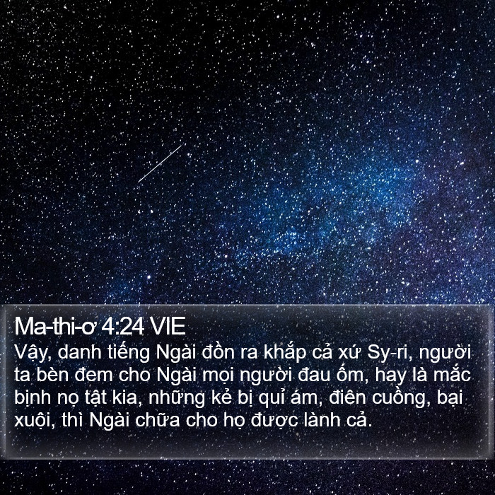 Ma-thi-ơ 4:24 VIE Bible Study