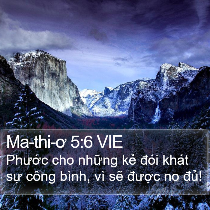 Ma-thi-ơ 5:6 VIE Bible Study