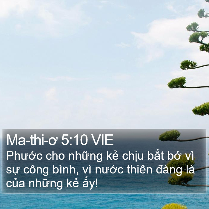 Ma-thi-ơ 5:10 VIE Bible Study