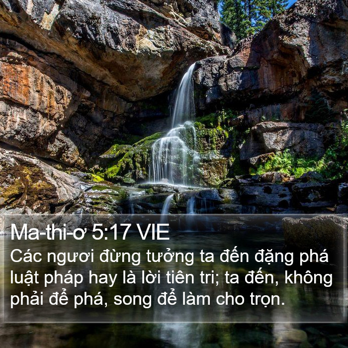 Ma-thi-ơ 5:17 VIE Bible Study