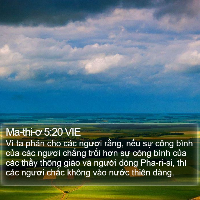 Ma-thi-ơ 5:20 VIE Bible Study