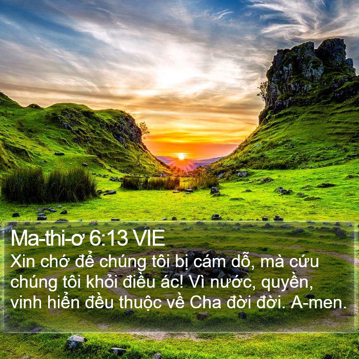 Ma-thi-ơ 6:13 VIE Bible Study