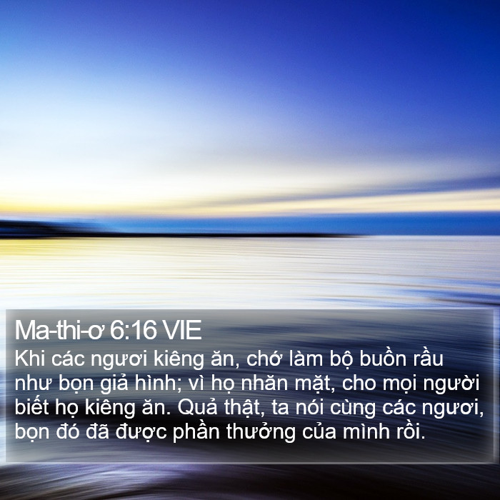 Ma-thi-ơ 6:16 VIE Bible Study