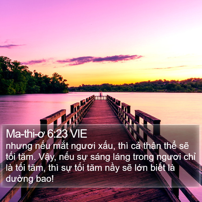 Ma-thi-ơ 6:23 VIE Bible Study