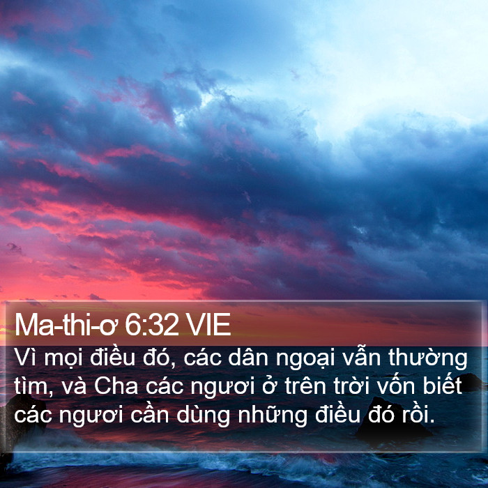 Ma-thi-ơ 6:32 VIE Bible Study