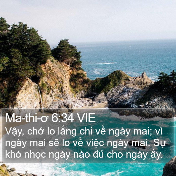 Ma-thi-ơ 6:34 VIE Bible Study