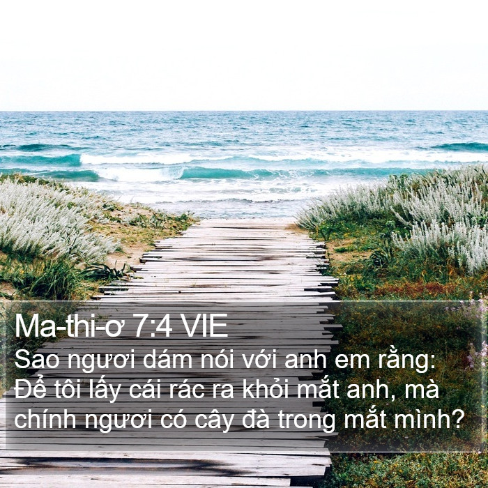 Ma-thi-ơ 7:4 VIE Bible Study