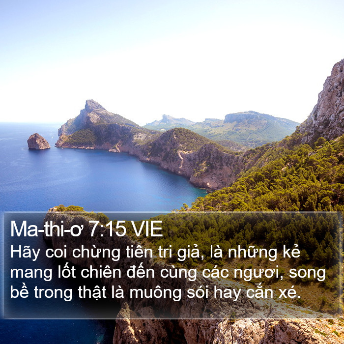 Ma-thi-ơ 7:15 VIE Bible Study