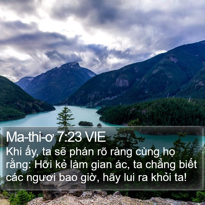 Ma-thi-ơ 7:23 VIE Bible Study