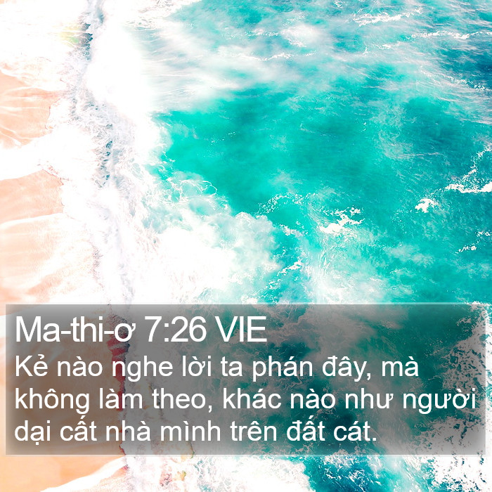 Ma-thi-ơ 7:26 VIE Bible Study