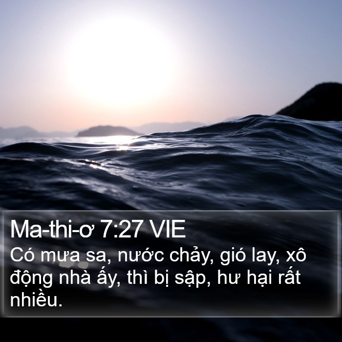 Ma-thi-ơ 7:27 VIE Bible Study