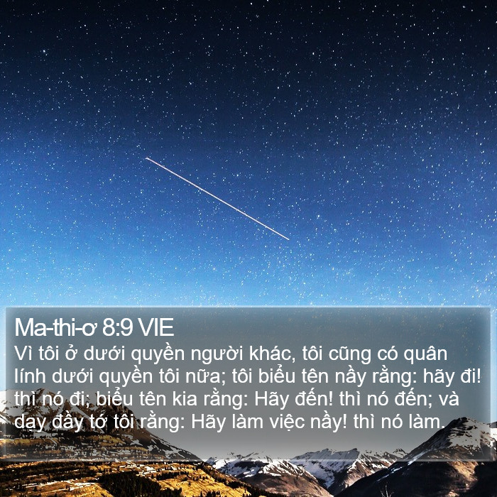 Ma-thi-ơ 8:9 VIE Bible Study