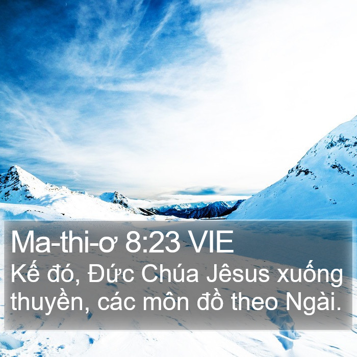 Ma-thi-ơ 8:23 VIE Bible Study