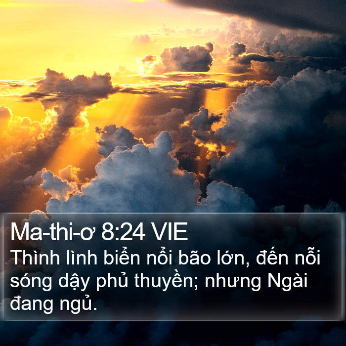 Ma-thi-ơ 8:24 VIE Bible Study