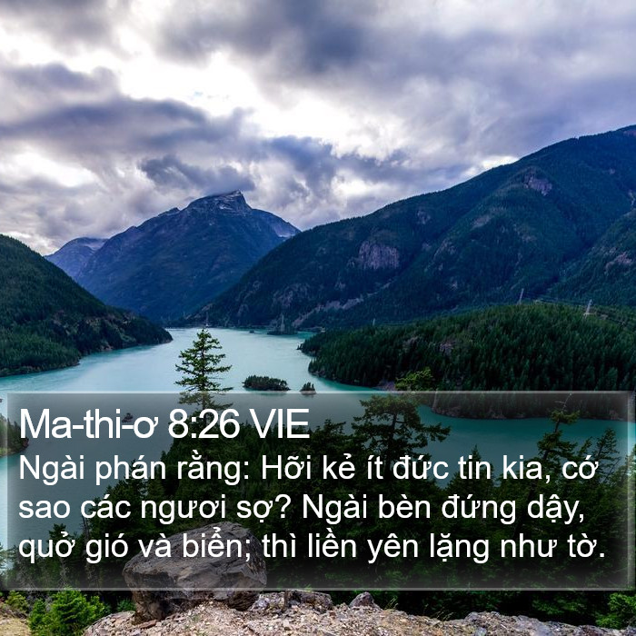 Ma-thi-ơ 8:26 VIE Bible Study