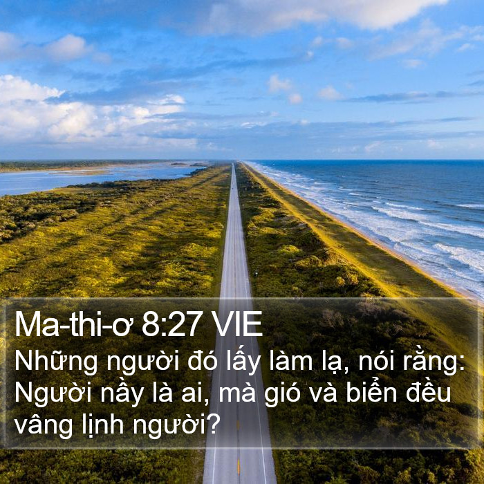 Ma-thi-ơ 8:27 VIE Bible Study