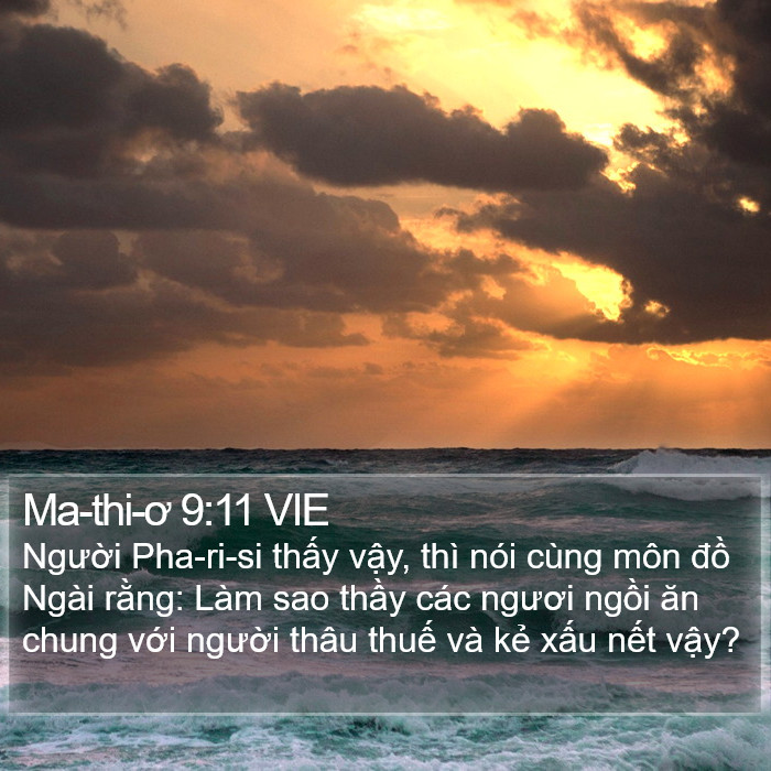 Ma-thi-ơ 9:11 VIE Bible Study