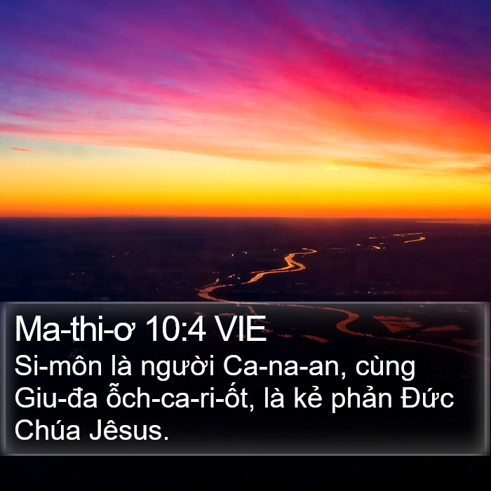 Ma-thi-ơ 10:4 VIE Bible Study