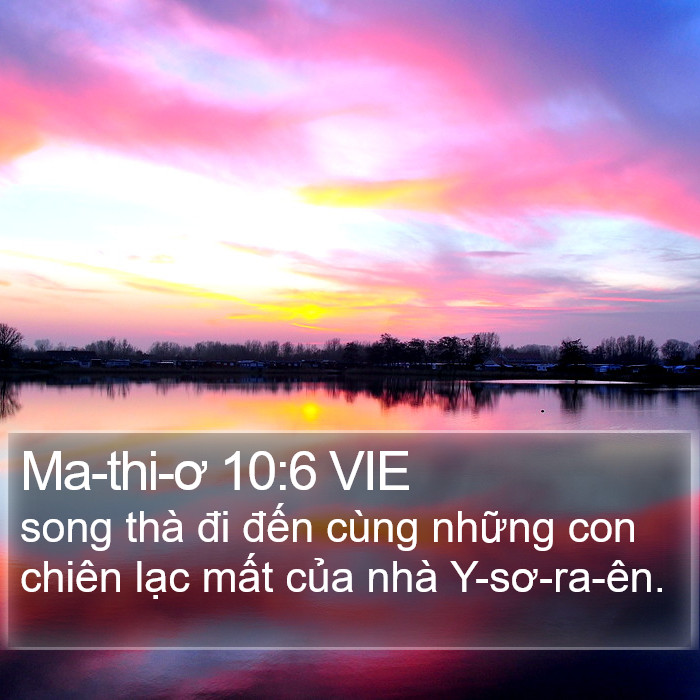 Ma-thi-ơ 10:6 VIE Bible Study