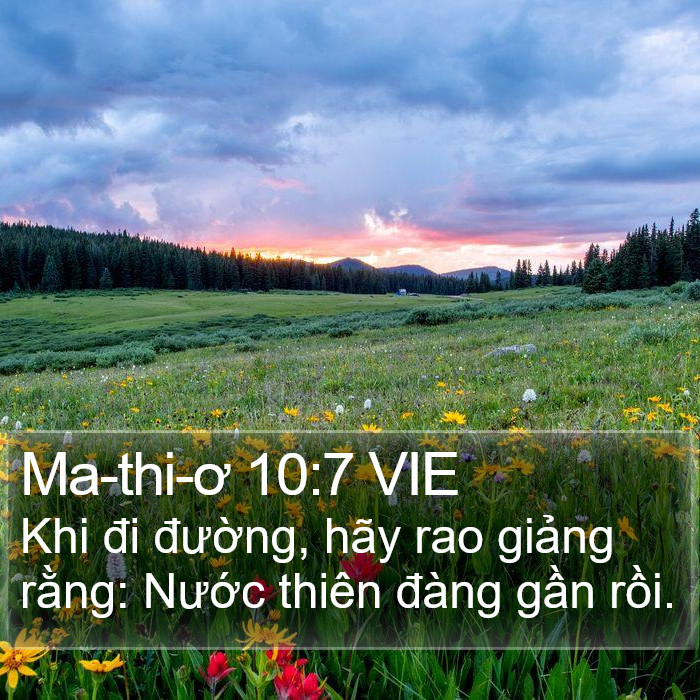 Ma-thi-ơ 10:7 VIE Bible Study