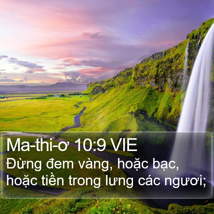 Ma-thi-ơ 10:9 VIE Bible Study