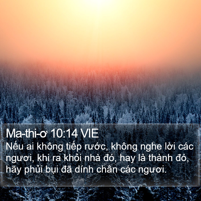 Ma-thi-ơ 10:14 VIE Bible Study