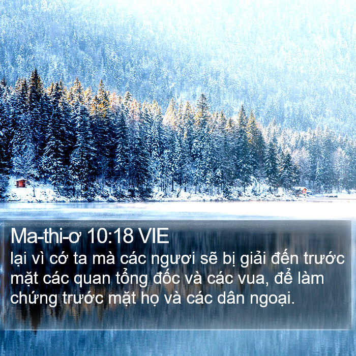 Ma-thi-ơ 10:18 VIE Bible Study