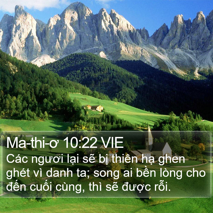 Ma-thi-ơ 10:22 VIE Bible Study