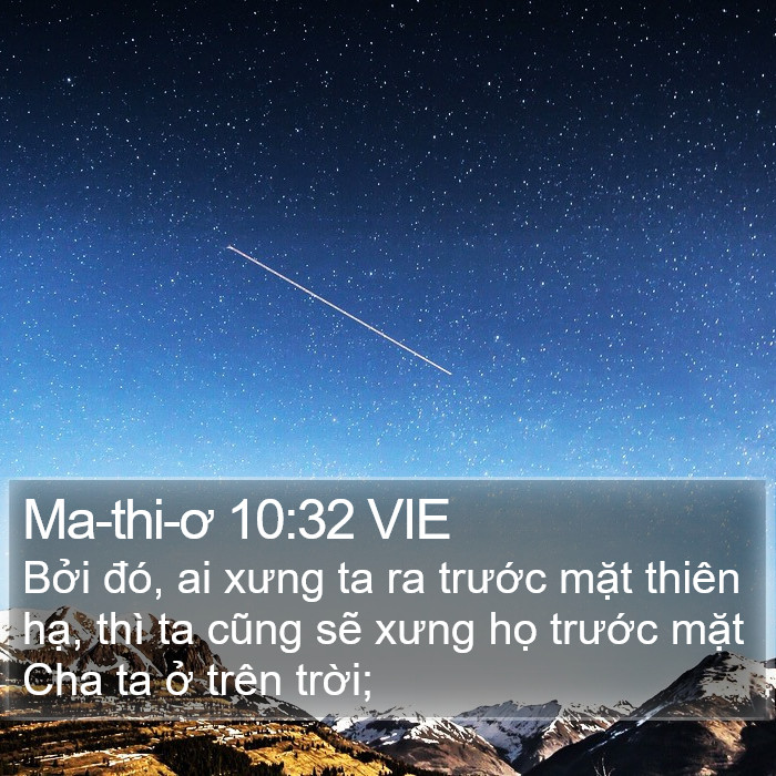 Ma-thi-ơ 10:32 VIE Bible Study