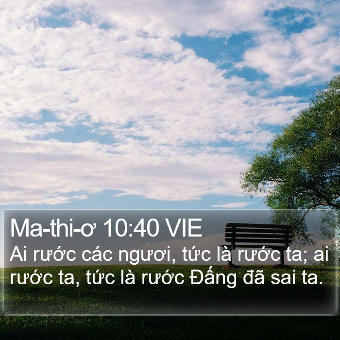Ma-thi-ơ 10:40 VIE Bible Study