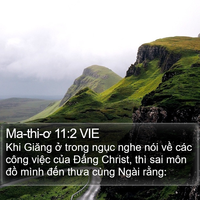 Ma-thi-ơ 11:2 VIE Bible Study