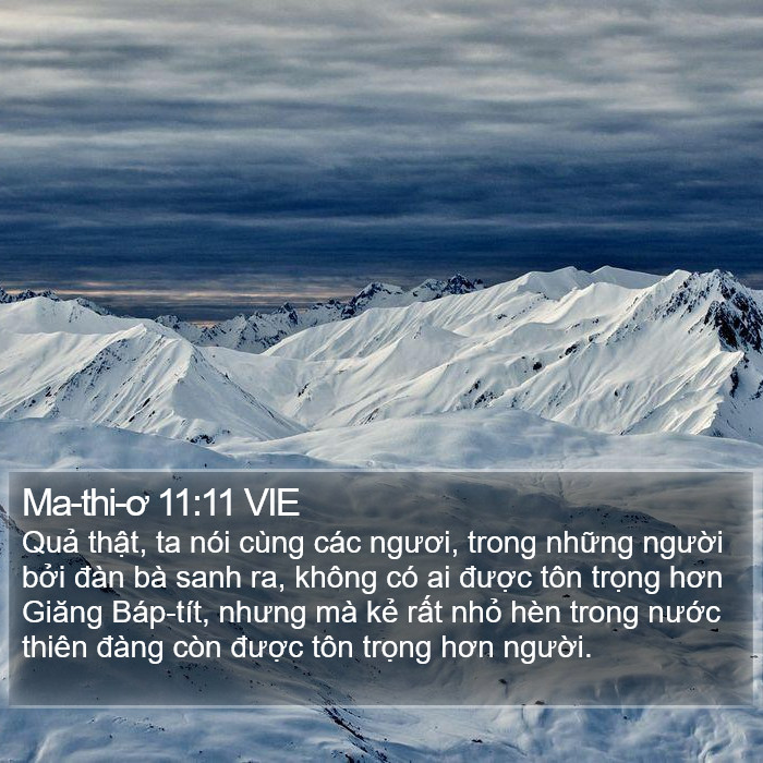 Ma-thi-ơ 11:11 VIE Bible Study