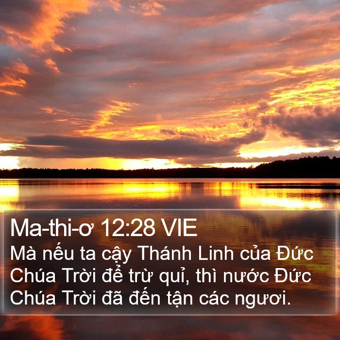 Ma-thi-ơ 12:28 VIE Bible Study