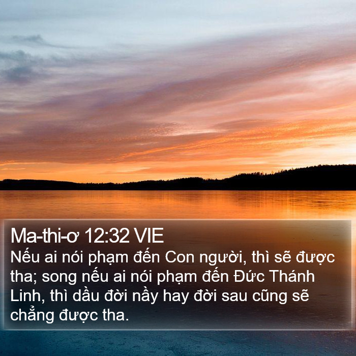 Ma-thi-ơ 12:32 VIE Bible Study