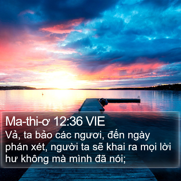 Ma-thi-ơ 12:36 VIE Bible Study