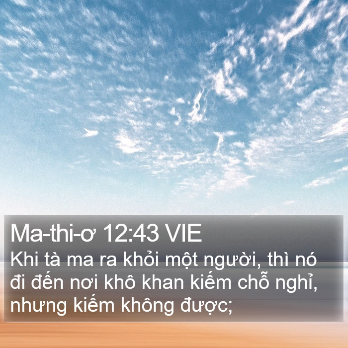 Ma-thi-ơ 12:43 VIE Bible Study