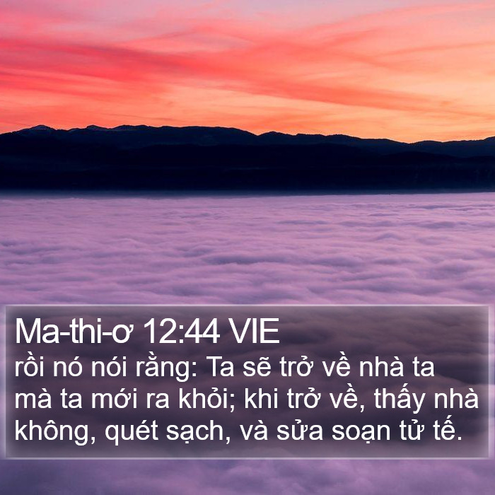 Ma-thi-ơ 12:44 VIE Bible Study