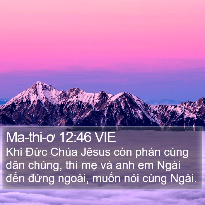 Ma-thi-ơ 12:46 VIE Bible Study