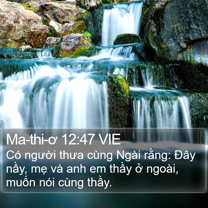 Ma-thi-ơ 12:47 VIE Bible Study