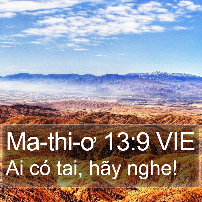 Ma-thi-ơ 13:9 VIE Bible Study