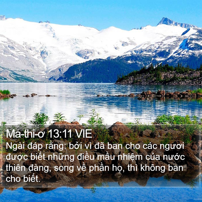 Ma-thi-ơ 13:11 VIE Bible Study