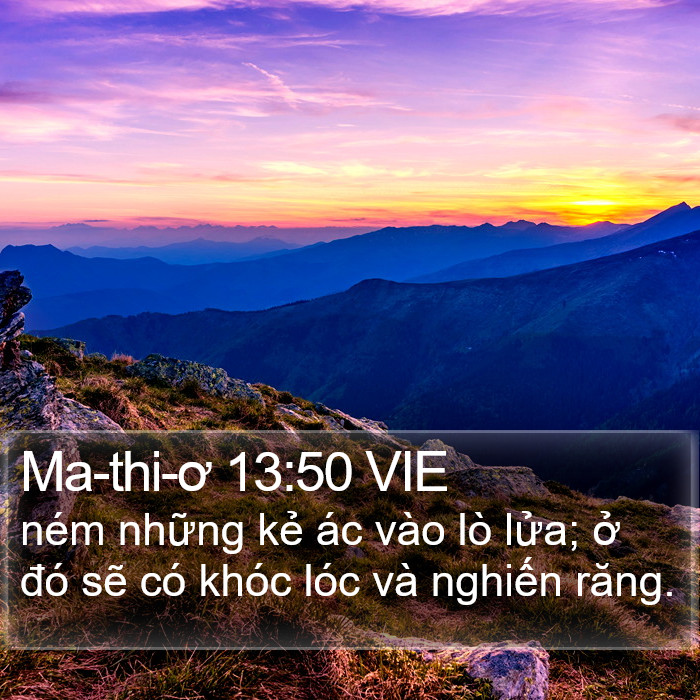 Ma-thi-ơ 13:50 VIE Bible Study