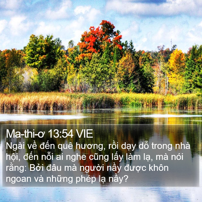 Ma-thi-ơ 13:54 VIE Bible Study