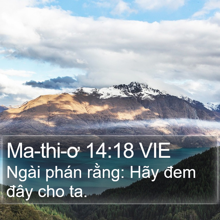 Ma-thi-ơ 14:18 VIE Bible Study