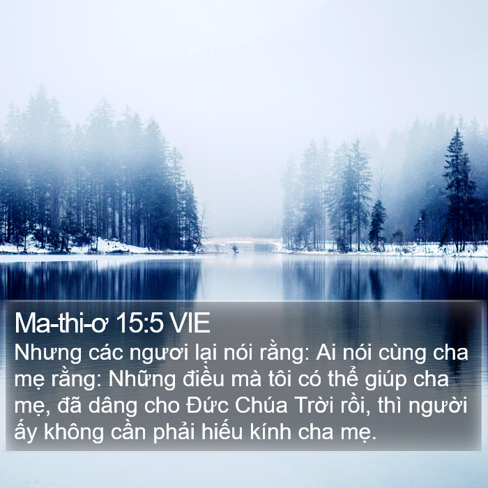 Ma-thi-ơ 15:5 VIE Bible Study