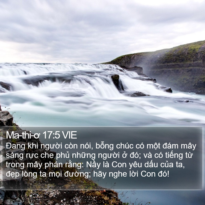 Ma-thi-ơ 17:5 VIE Bible Study