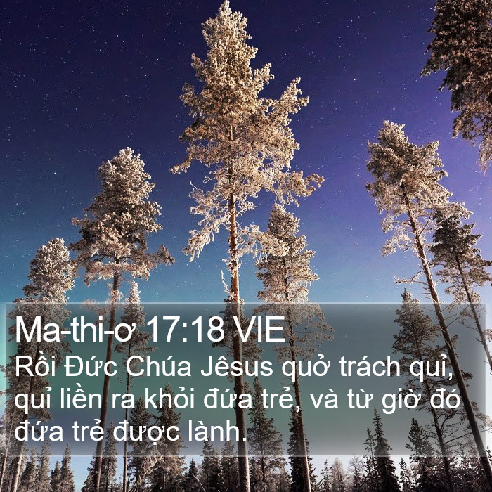 Ma-thi-ơ 17:18 VIE Bible Study