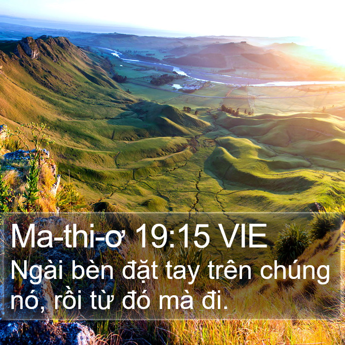 Ma-thi-ơ 19:15 VIE Bible Study