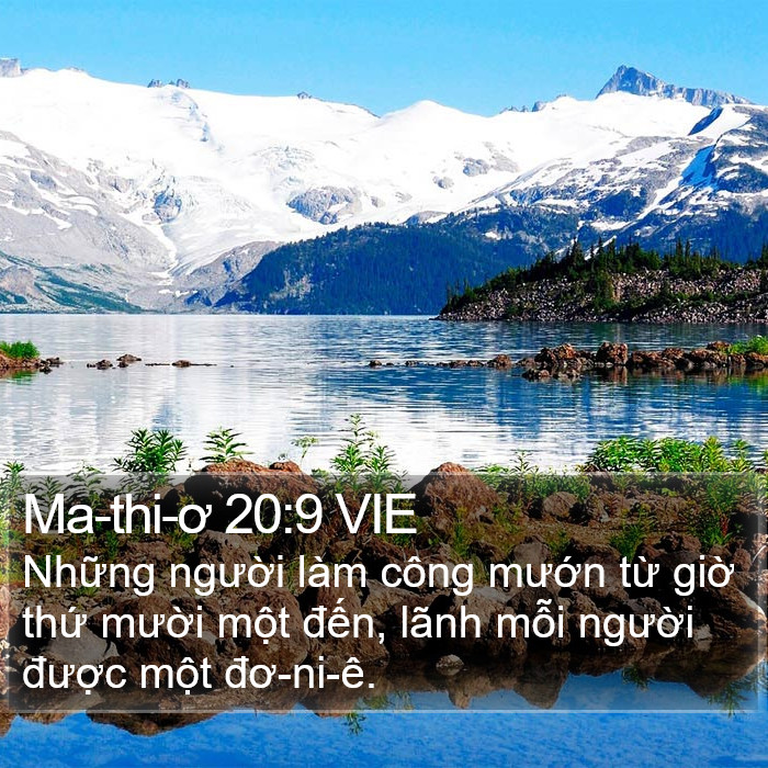 Ma-thi-ơ 20:9 VIE Bible Study